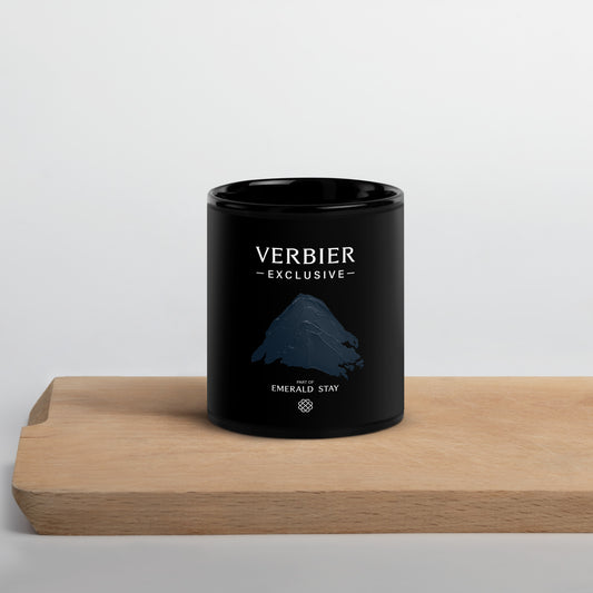 Verbier Exclusive - Black Glossy Mug