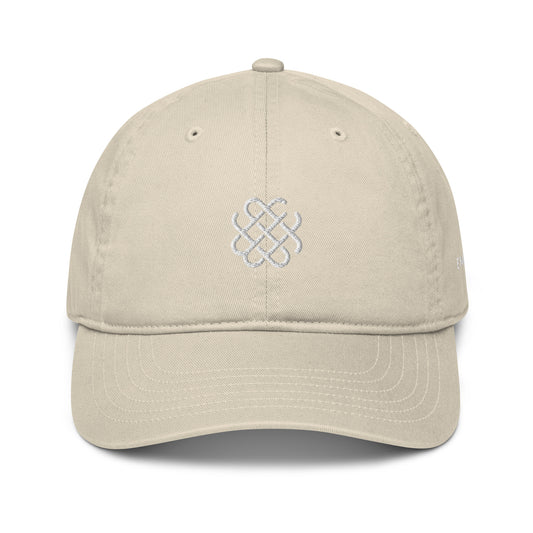Emerald Stay - White logo embroidered - Organic hat